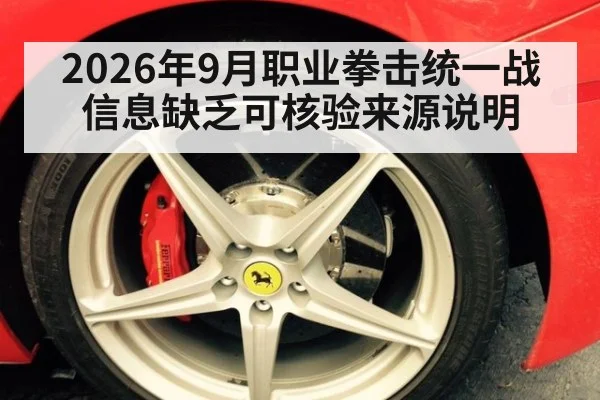2026年9月职业拳击统一战信息缺乏可核验来源说明
